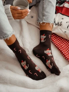 Dámské vánoční ponožky Kitten 1283.037