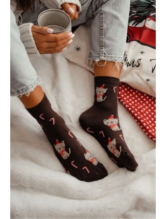Dámské vánoční ponožky Kitten 1283.037