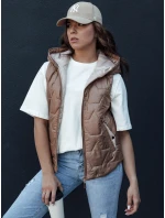 Dámská prošívaná vesta NICOLAS zlatá FashionStreet TY4464