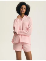 Henderson Dámské pyžamo 44493 Eleni délka/r S-3XL Muslin pruhovaný