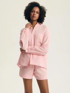 Henderson Dámské pyžamo 44493 Eleni délka/r S-3XL Muslin pruhovaný