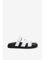 Dámské Pantofle S Velcro Vinceza 17401 Bílé