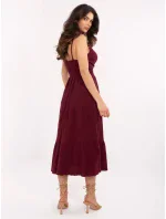 Šaty MI SK 62200.76 bordó Šaty MI SK 62200.76 bordó