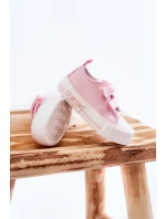 Dětské látkové tenisky se suchým zipem BIG STAR KK374077 Růžová Dětské látkové tenisky se suchým zipem BIG STAR KK374077 Růžová