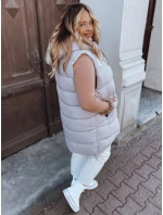 Dámská prošívaná vesta plus size MIRELLI fialová FashionStreet TY2923 Dámská prošívaná vesta plus size MIRELLI fialová FashionStreet TY2923