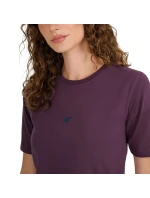 Dámské tričko 4F F2971 tmavě fialové 4FWAW25TTSHF2971 50S