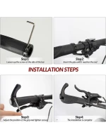 Cyklistické gripy Rockbros černo-šedé