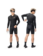 Rockbros YDCX008 Cyklistický dres s dlouhým rukávem Diamond - velikost XXL - černý