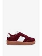 Semišové Sneakersy Dámské Daniel Lopez SS2D4023 Bordová