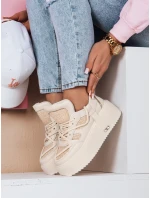 Dámské tenisky na vysoké platformě UPSOLE nature FashionStreet ZY0803