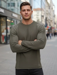 Pánský khaki svetr WX2310z