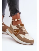 Dámské tenisky z ekologické kůže hnědé Vinelli