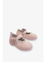 Dětské kožené baleríny s květem Růžove Cobi Dětské kožené baleríny s květem Růžove Cobi
