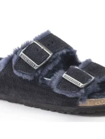 Birkenstock Arizona VL Shearling Midnight zateplené žabky semišová kůže široké regular (1020592) Birkenstock Arizona VL Shearling Midnight zateplené žabky semišová kůže široké regular (1020592)