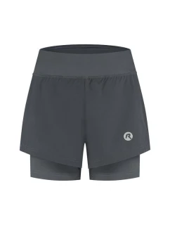 Rogelli dámské šortky 2v1 ESSENTIAL šedé 2XL