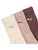 Ponožky Puma Crew, 3 páry, hnědé, růžové, béžové, 880355, velikost 39 Ponožky Puma Crew, 3 páry, hnědé, růžové, béžové, 880355, velikost 39