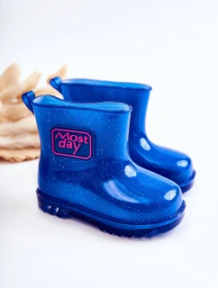Dětské brokátové galoše námořnická modrá Rain