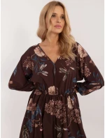 Šaty DHJ SK 19861 3.11 hnědá Šaty DHJ SK 19861 3.11 hnědá