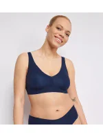Dámská podprsenka ZERO Feel 2.0 Bralette - BLUE - tm. modrá 2114 - SLOGGI Dámská podprsenka ZERO Feel 2.0 Bralette - BLUE - tm. modrá 2114 - SLOGGI