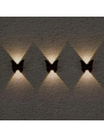 SOLÁRNÍ NÁSTĚNNÁ LAMPA BUTTERFLY 2LED