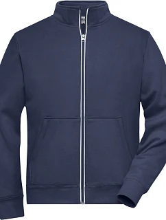 Daiber JN 1810 Pánská pracovní mikina Doubleface - Solid 02.1810 navy