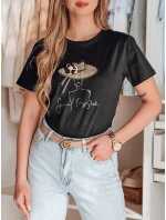 Dámské tričko s potiskem WOMANPOW černé FashionStreet RY2807