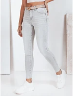 Dámské džínové úzké kalhoty šedé FashionStreet UY2811