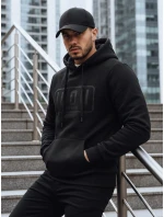 Pánská zateplená mikina s potiskem černá FashionStreet BX5919