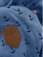 Světle modrá vzorovaná dámská mikina (2304) Světle modrá vzorovaná dámská mikina (2304)