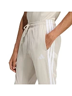 Pánské kalhoty adidas 3-Stripes Tricot Regular Tapered béžové JY7721