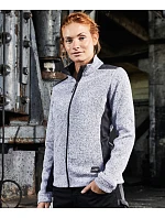 Daiber JN 861 Dámská pracovní pletená fleece bunda - Strong 02.0861 royal melange/navy