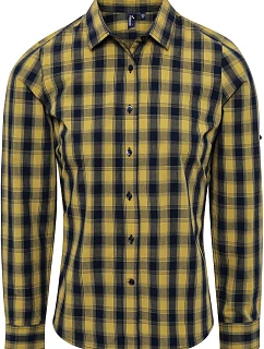 Premier PR 350 Popelínová halenka s dl. rukávem "Mulligan" 39.0350 camel/navy