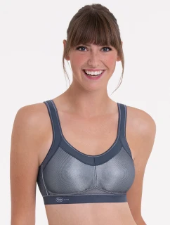 momentum sportovní podprsenka moldovaná 5529 antracit - Active