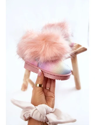 Dětské Kotníkové Boty Sněhule S Kožešinou Vícebarevný Ariana Dětské Kotníkové Boty Sněhule S Kožešinou Vícebarevný Ariana