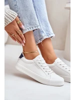 Zateplené Dámské Tenisky Big Star Bílé