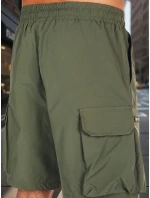 Pánské látkové bojové šortky zelené FashionStreet SX2508