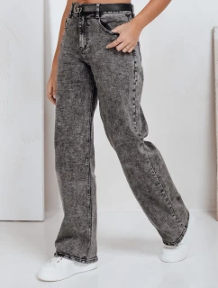 Dámské široké džíny černé FashionStreet UY2747