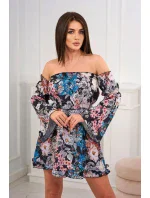 Španělské květinové šaty černé Španělské květinové šaty černé