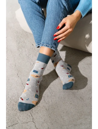 Ponožky 039-007 Melange Light Grey - Steven