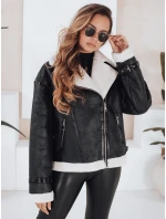 Dámská bunda z ovčí kůže černá FashionStreet TY5125