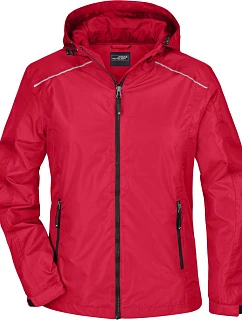 Daiber JN 1117 Dámská bunda do deště 02.1117 red/black