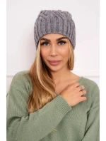 Fleecová čepice Paulina K227 tmavě šedá Fleecová čepice Paulina K227 tmavě šedá