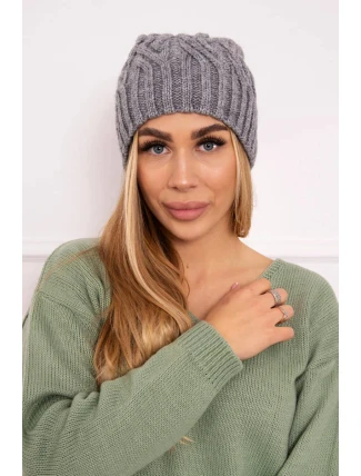 Fleecová čepice Paulina K227 tmavě šedá Fleecová čepice Paulina K227 tmavě šedá