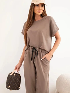 Bavlněný komplet halenka + kalhoty fango