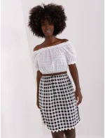 LK SK 506343 šaty.60P bílá a černá LK SK 506343 šaty.60P bílá a černá