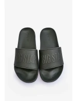 Lehké pánské pěnové žabky Big Star Tmavě zelená Lehké pánské pěnové žabky Big Star Tmavě zelená