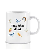 Personalizovaný klasický bílý keramický hrníček 300 ml s letním mixem