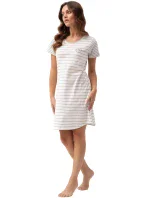 Dámské noční košle 196 kr/r bílo-šedá - Luna Dámské noční košle 196 kr/r bílo-šedá - Luna