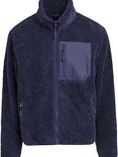 Build your Brand BY 406 Unisex fleecová bunda "Bonded Sherpa" 56.0406 navy