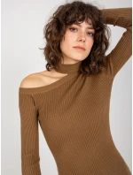 Dámské šaty NM SK NG 2315 světle hnědé Dámské šaty NM SK NG 2315 světle hnědé